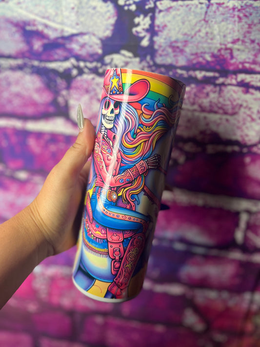 Unicorn cowgirl-Tumbler