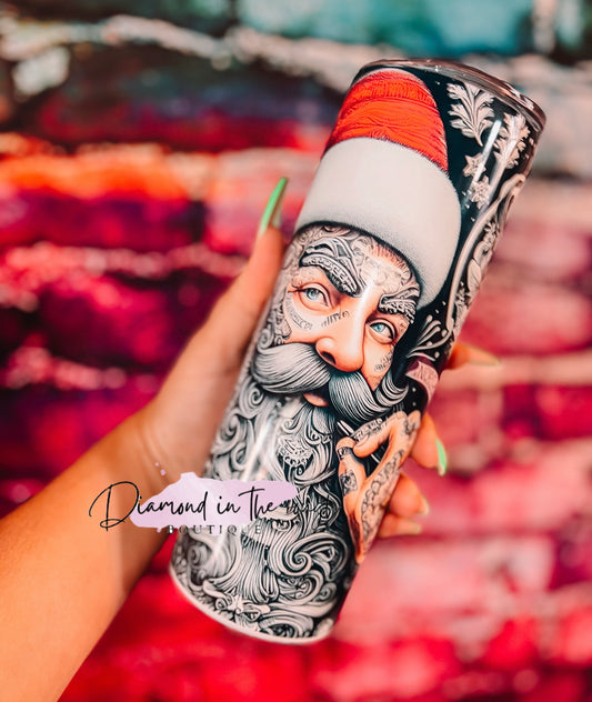 Tatted Santa-20oz Tumbler