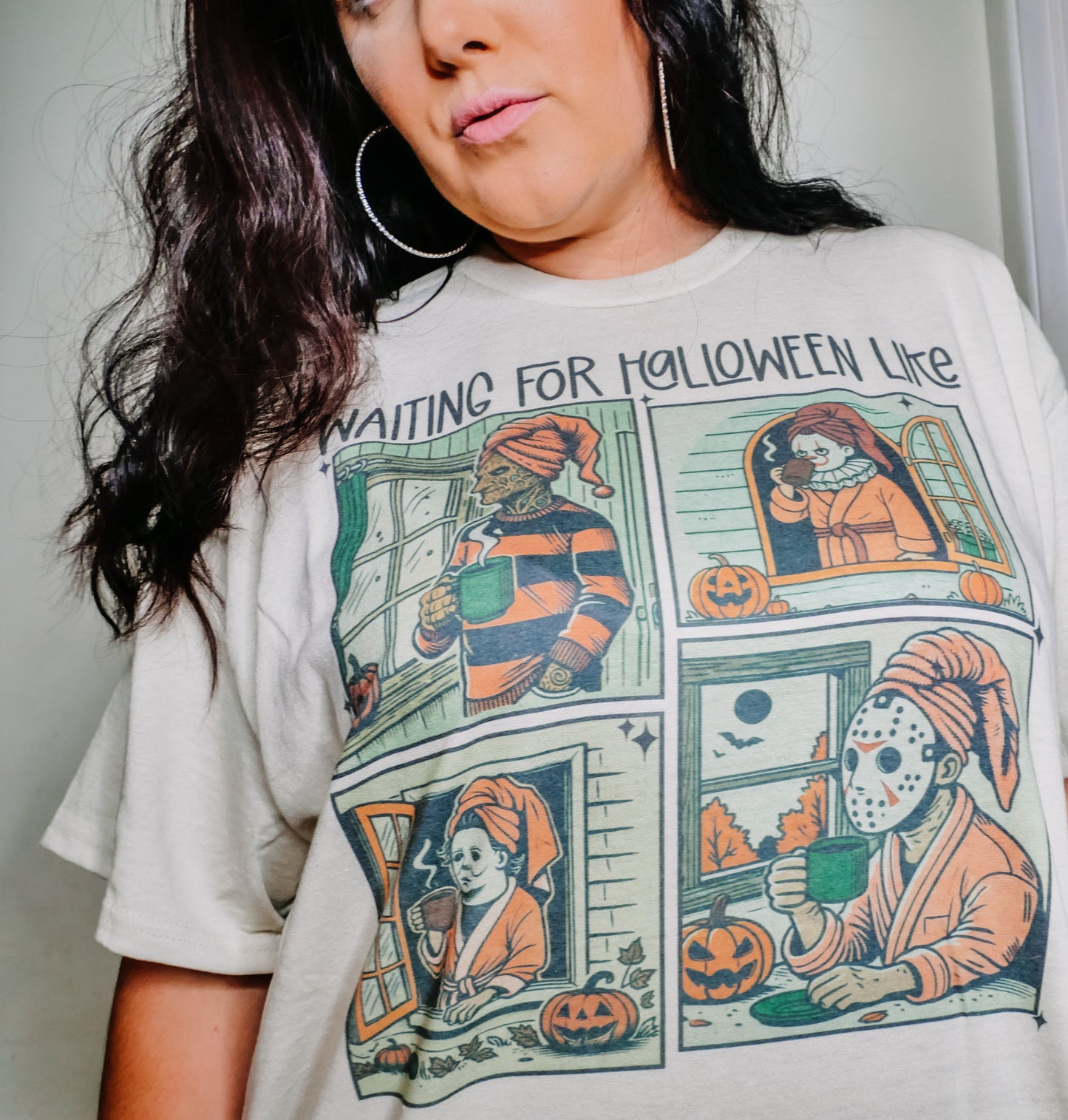 Waiting for halloween-Graphic Tee