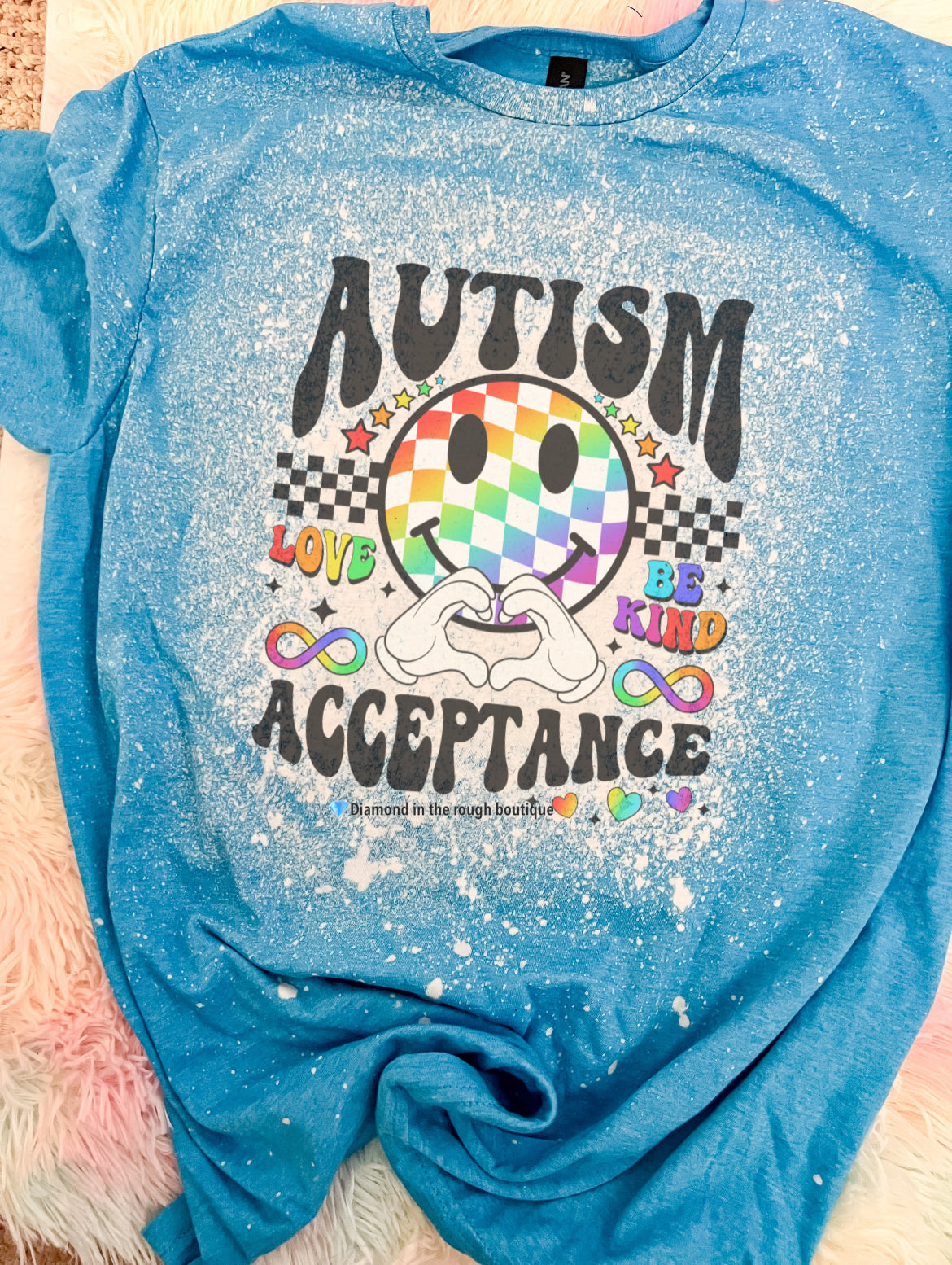 Autism Acceptance-Bleached tee