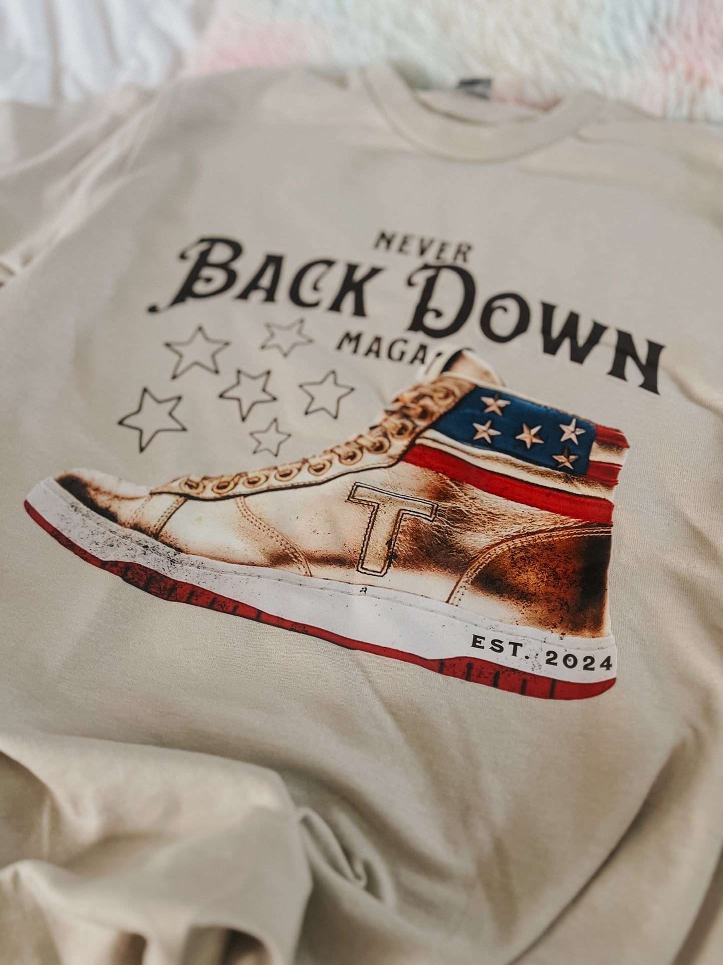 Never back down-graphic tee