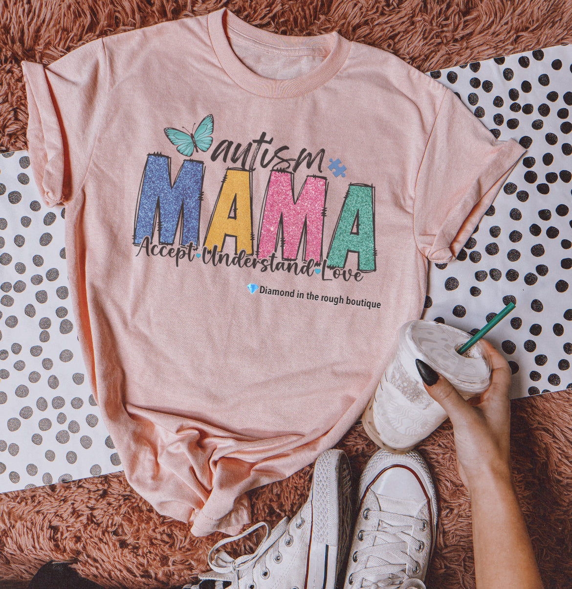 Autism Mama(2 color choices)-graphic tee