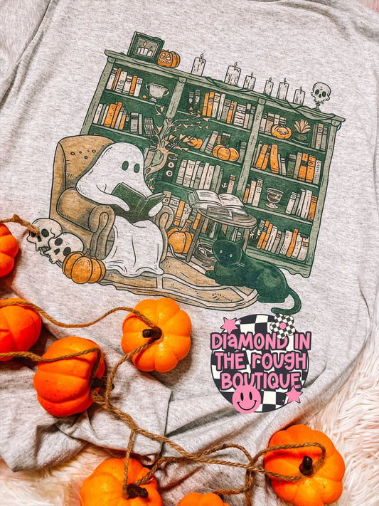 Library ghost -Graphic Tee