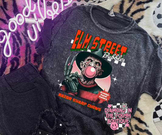 Elm street bubbles-graphic tee