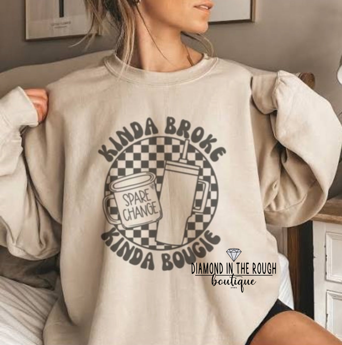 Kinda Broke-Kinda Boujee Crewneck