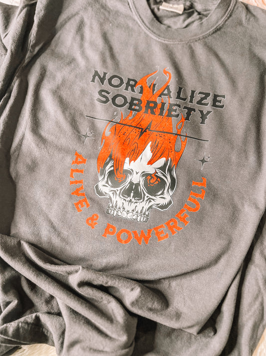 Normalize Sobriety-Graphic Tee