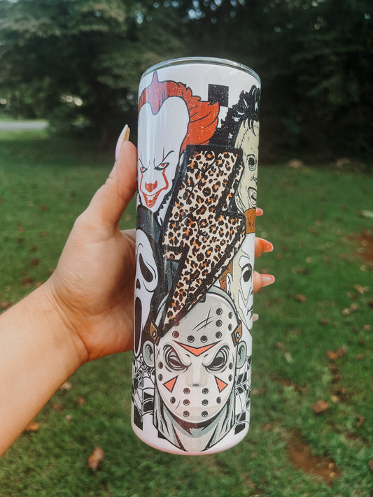 Horror cheetah-20 oz tumbler