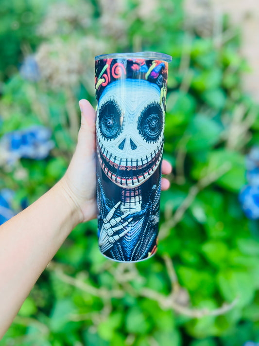 Jack skeleton Embroidered 20 oz-Tumbler